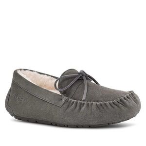 UGG‎ Corvin Gray Suede Loafer Size 18 NEW